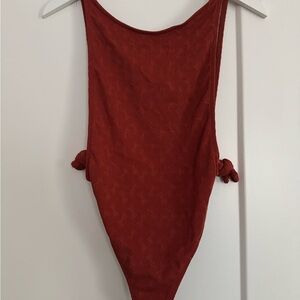 Free People Red One Piece Swimsuit